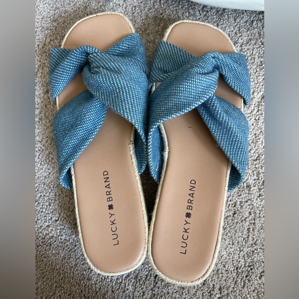 Lucky Brand Slides. Platform Slip-On Sandals. Women’s Size 7 1/2